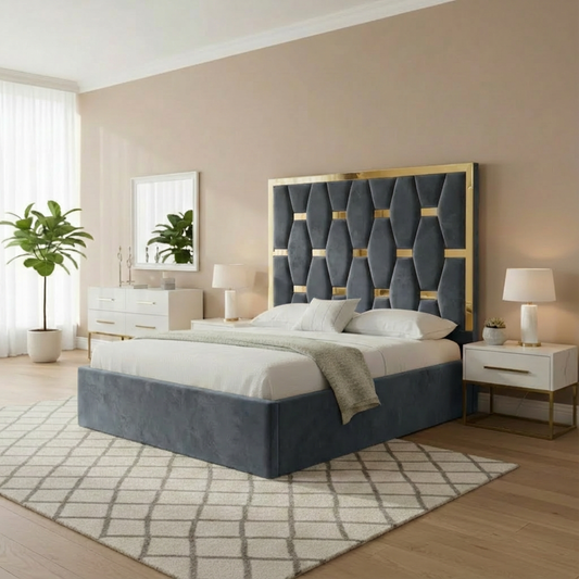 Golden stripe Steel Plush Velvet
