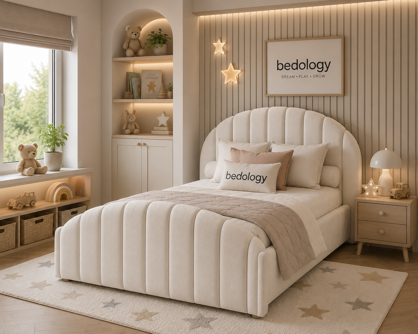 Rosy Cloud Bed