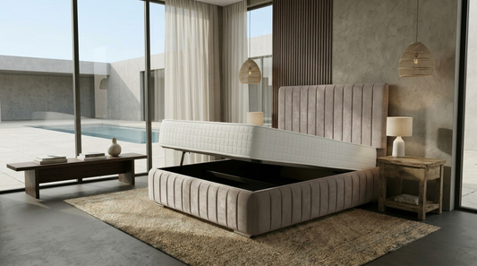 Luxury Ottoman Bed with Hidden Bedroom Storage
