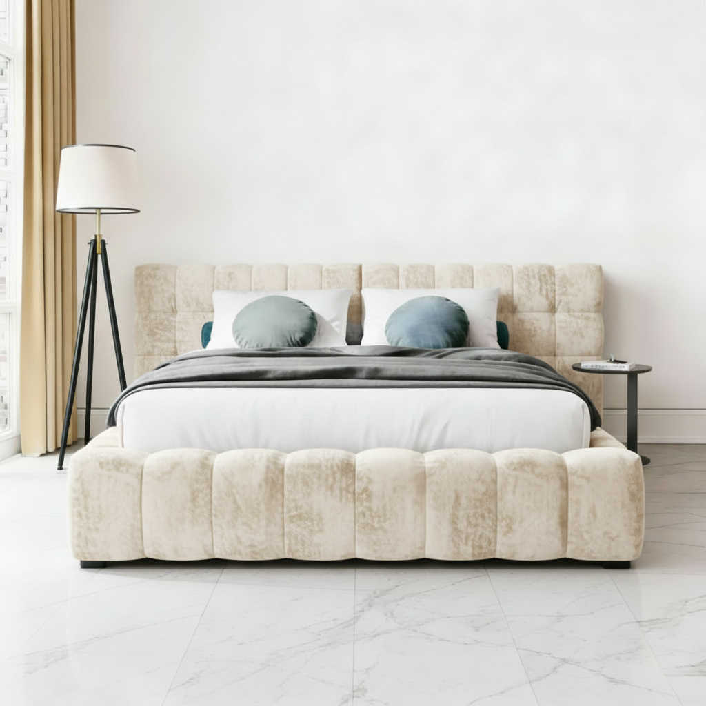 Cream Plush Velvet