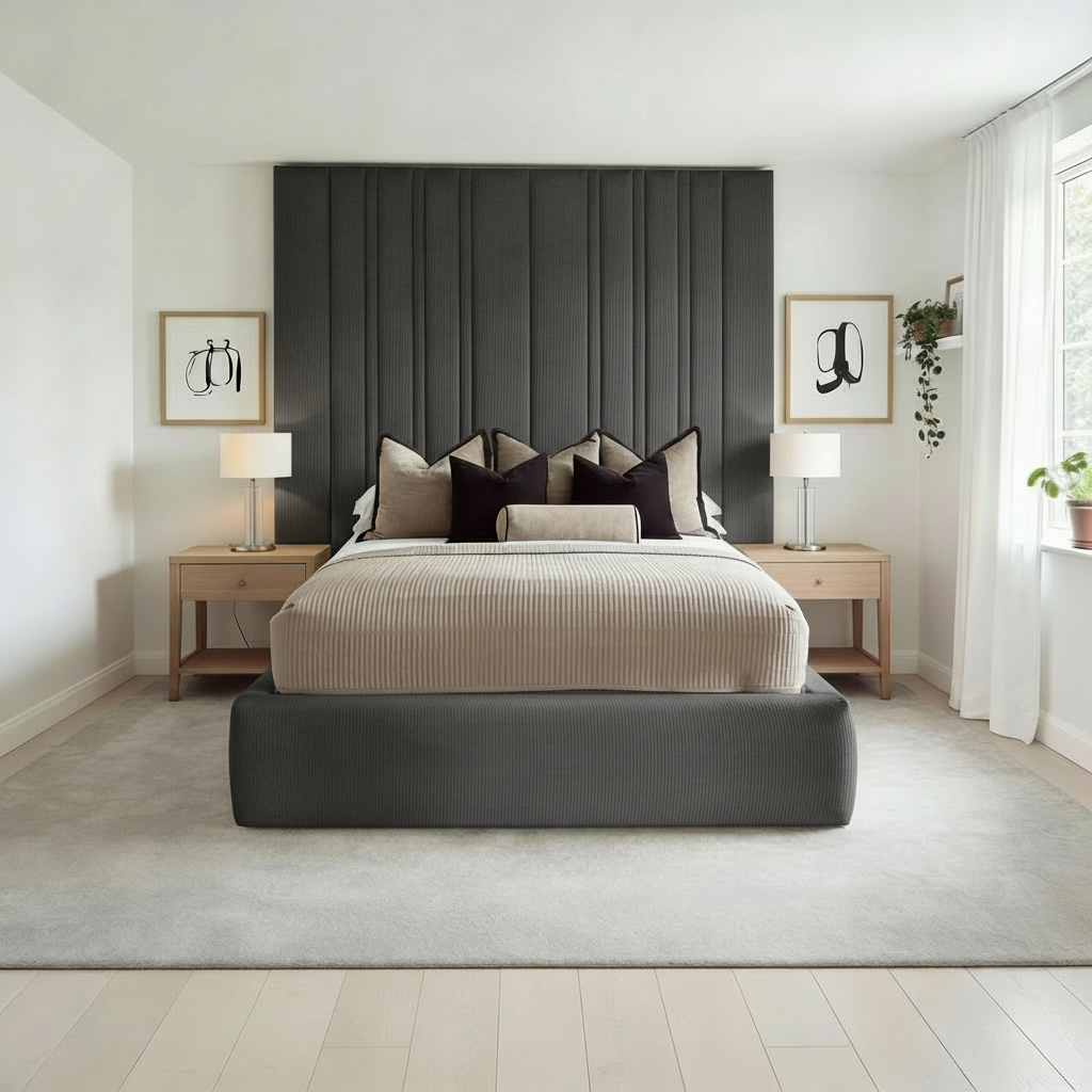 Anglos Luxury High Headboard slate naple