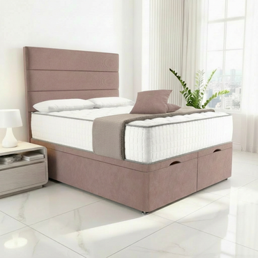 Florence Ottoman Divan Bed - Mauve Naples