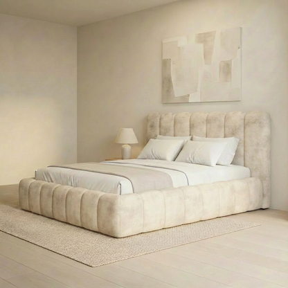 Cream Haven Cloud Bedframe Almond Coniston