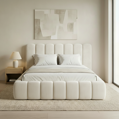 Cream Haven Cloud Bedframe Cream Naples - Image 3