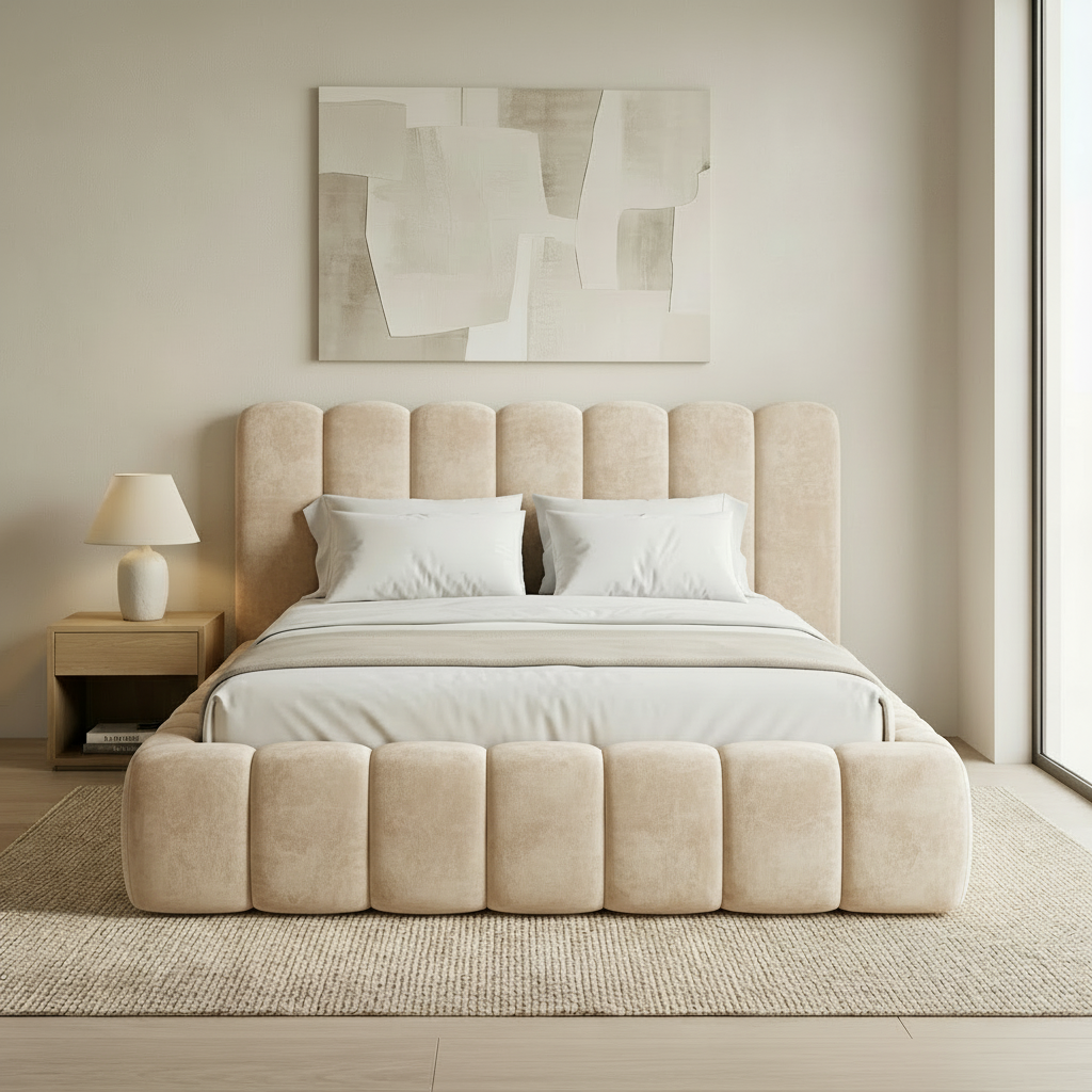 Cream Plush Velvet