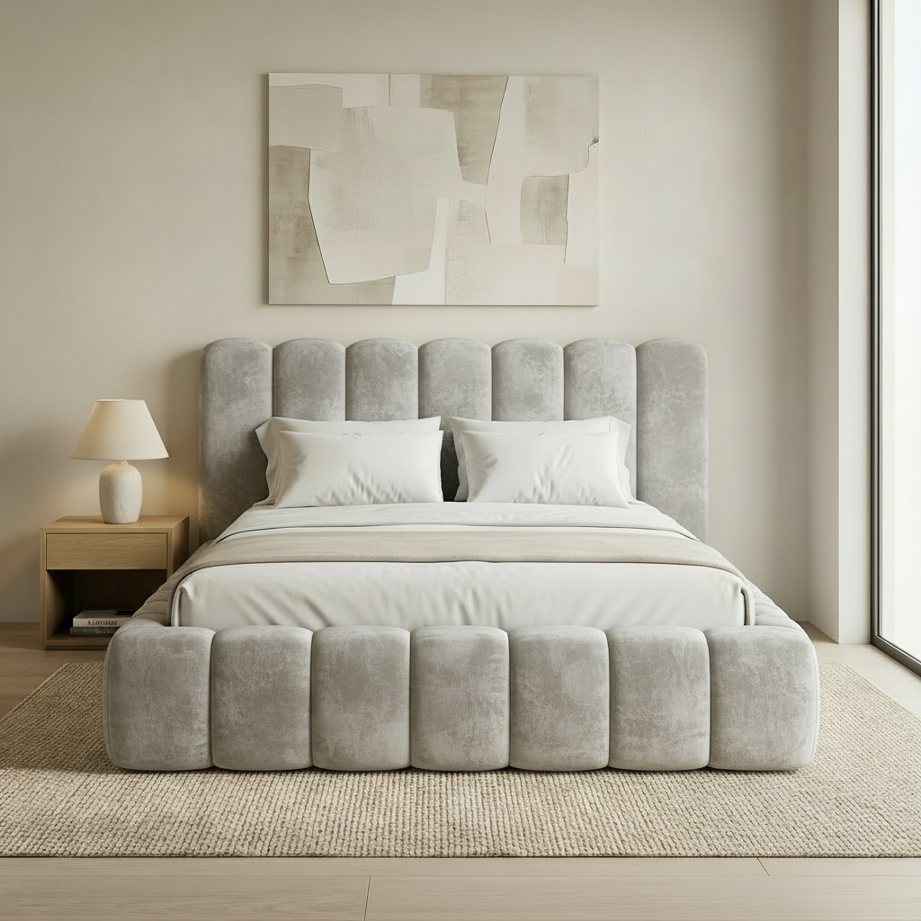 Silver Plush Velvet