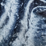 Crushed Velvet Fabric: Denim Blue