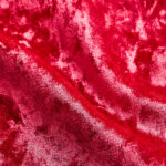 Crushed Velvet Fabric: Red