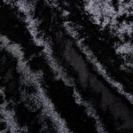 Crushed Velvet Fabric: Black
