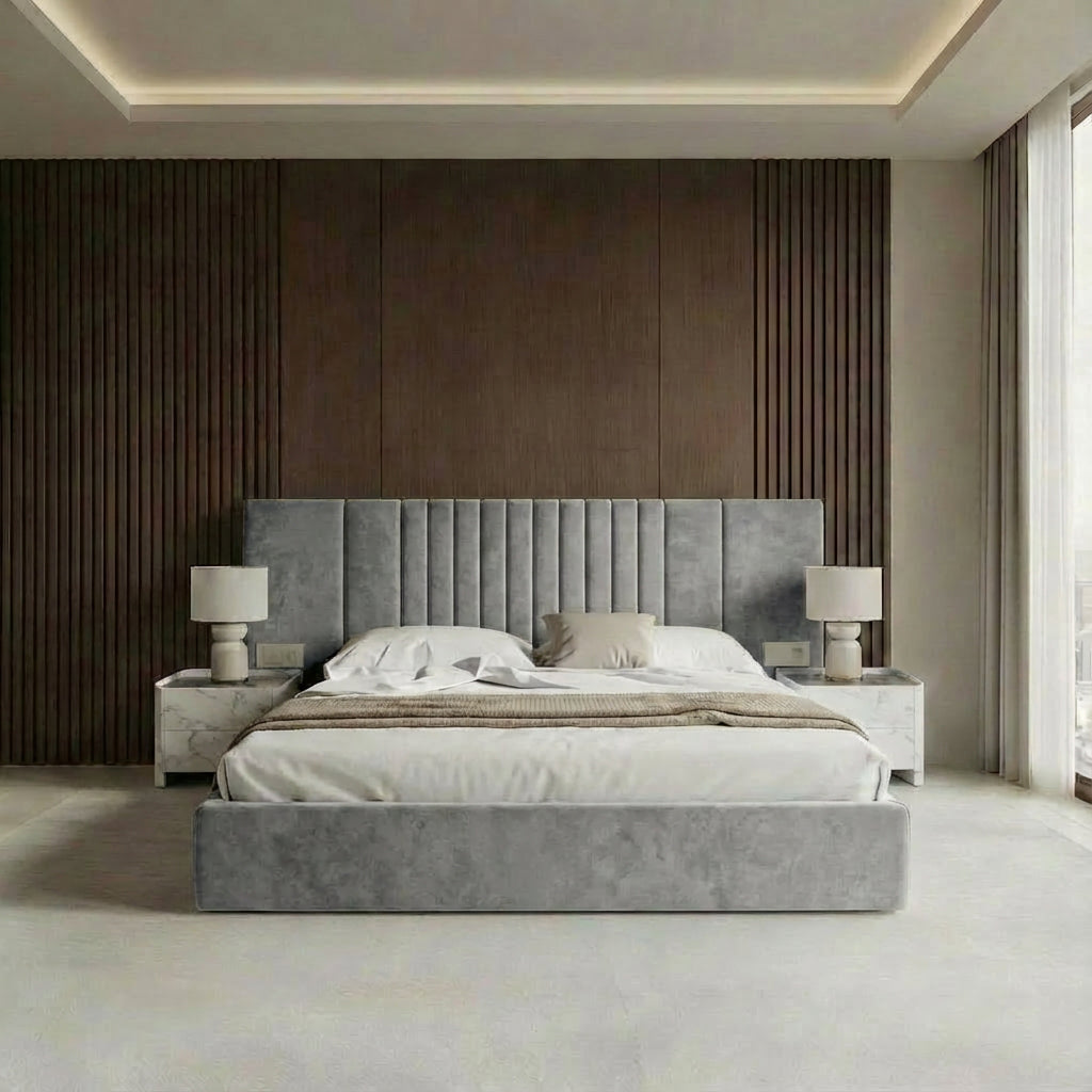 Earl Bedframe 2 Part Headboard - Armour Coniston
