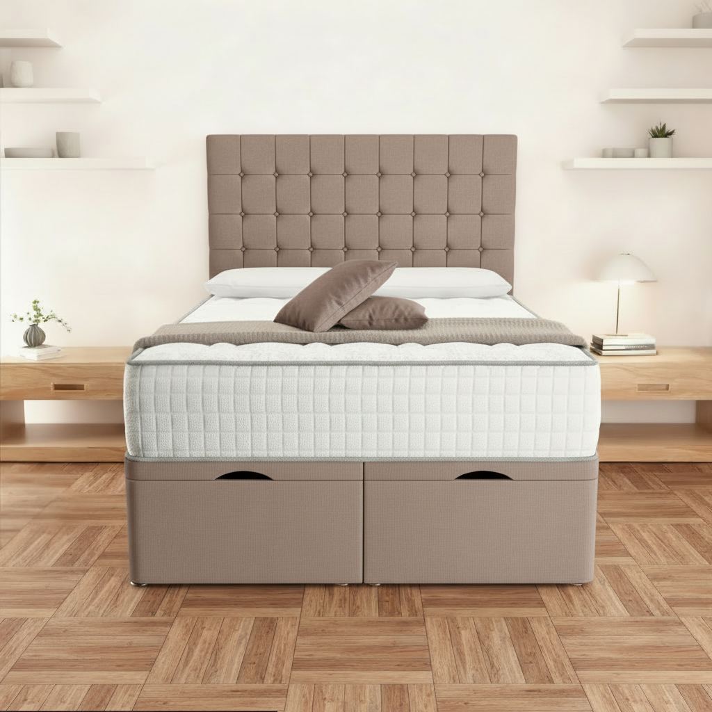 Wellington Ottoman Divan Bed - Mauve Naples