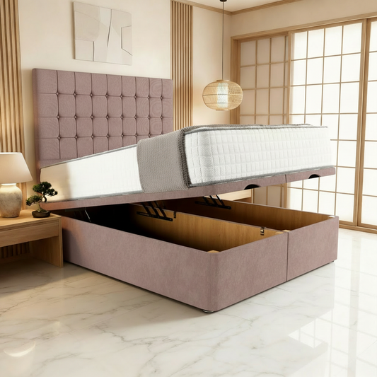 Wellington Ottoman Divan Bed – Mauve Naples