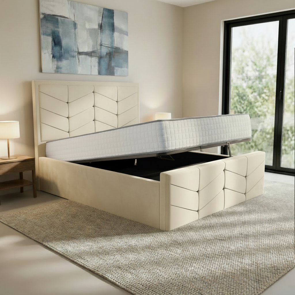 Cream Plush Velvet