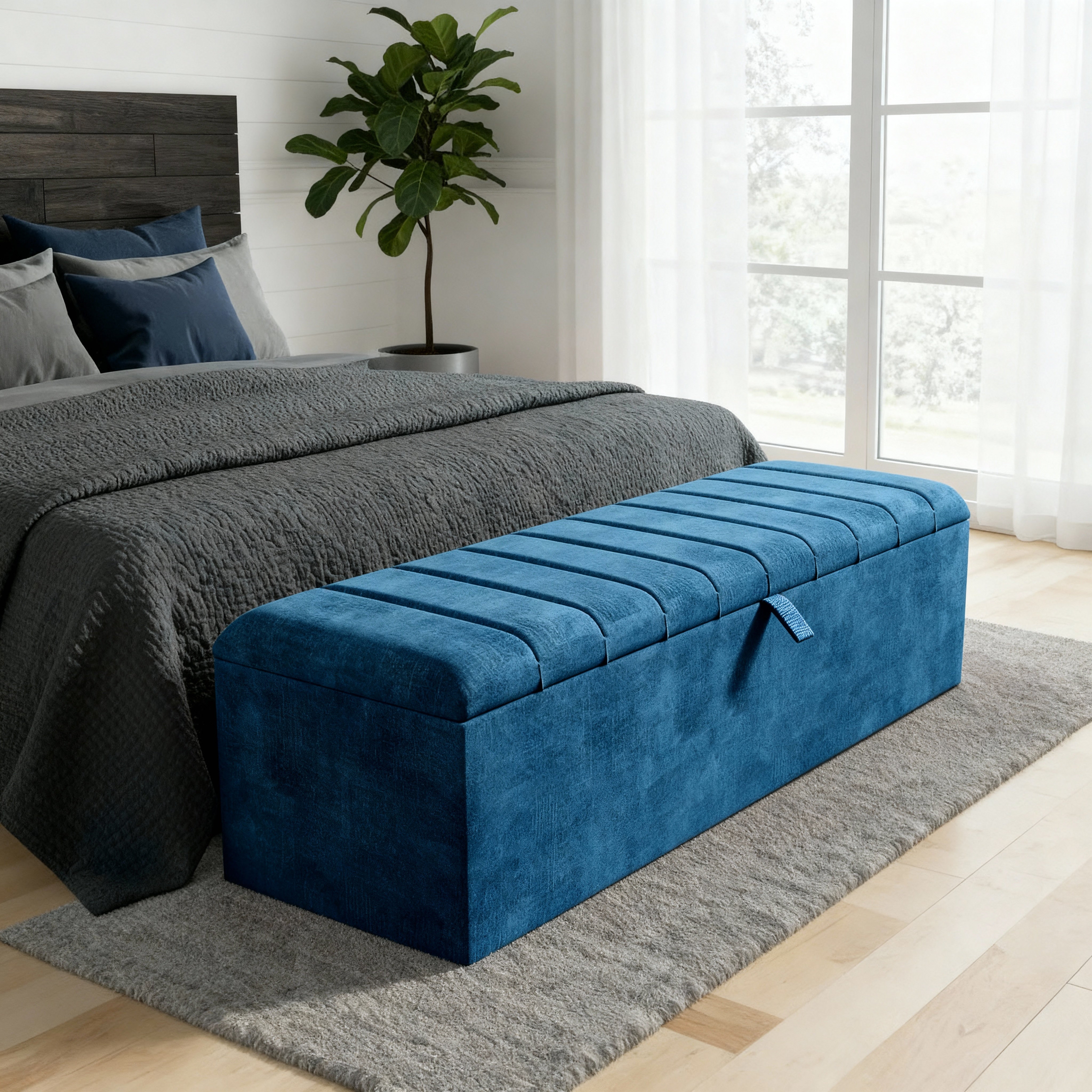 Rico Ottoman Brossé - Sable - Ferm Living
