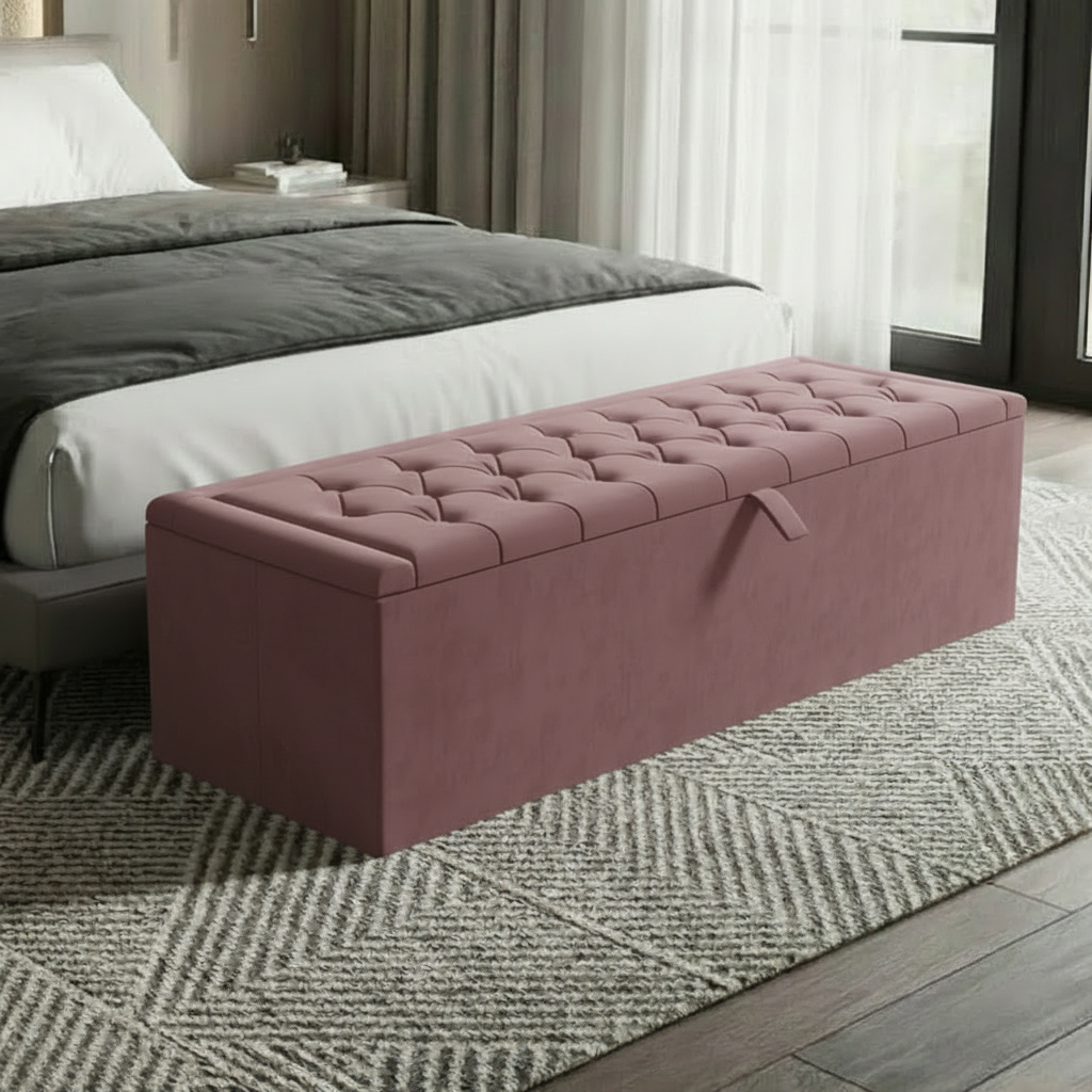 Side Angle  Pink Plush Velvet