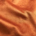 Plush Soft Velvet Fabric: Burnt Orange