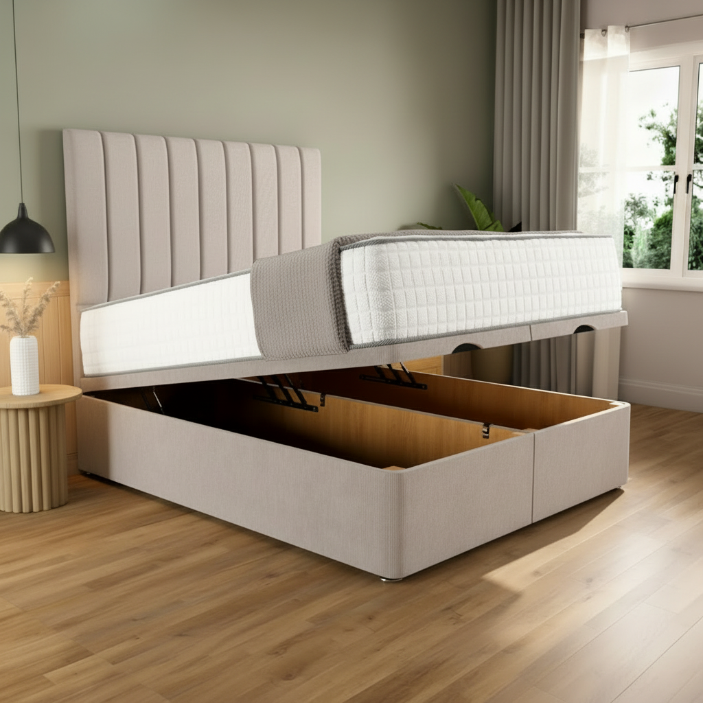 Budapest Ottoman Divan Bed - Seal Grey Naples