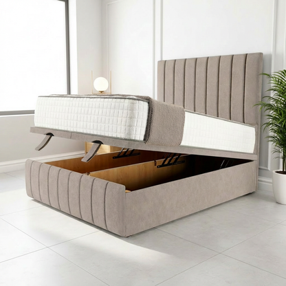 Brisbane Ottoman Divan Bed - Seal Grey Naples
