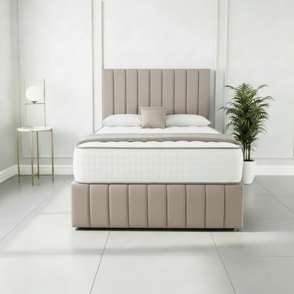 Brisbane Ottoman Divan Bed - Seal Grey Naples