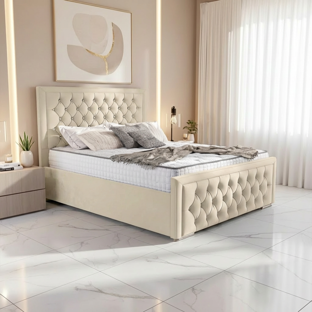 Cream Plush Velvet