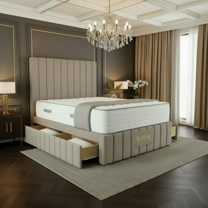Windsor Divan Bed – Seal Grey Naples