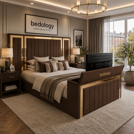 Panel Mirror TV Bed