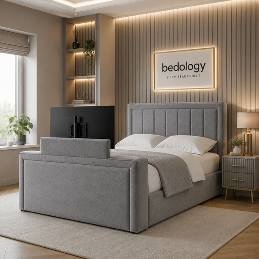 Plain Strip TV Bed